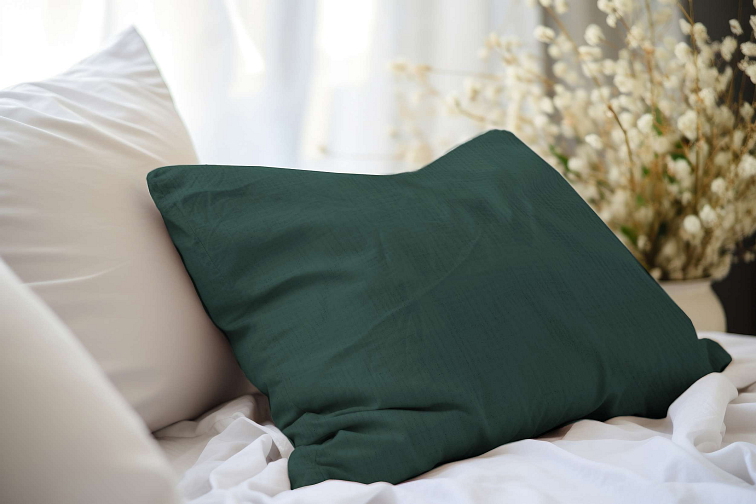 Mušelínová obliečka na vankúšik Forest