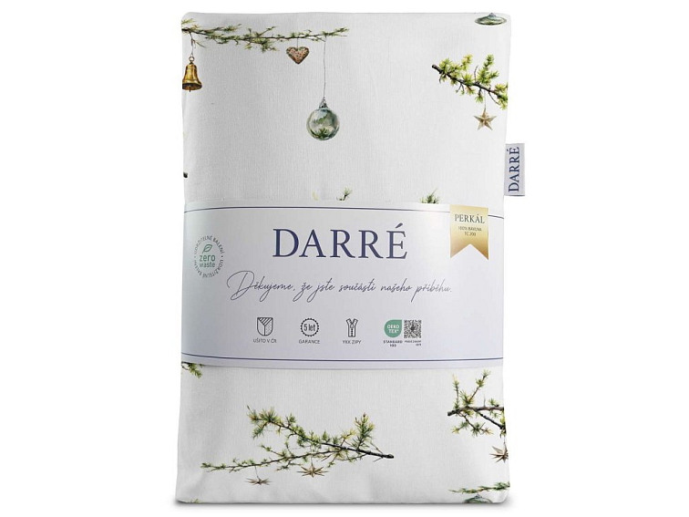 Bavlnené obliečky Vianočné vetvičky