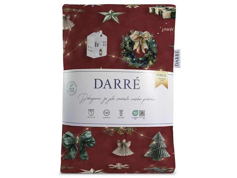 Bavlnené obliečky Kúzlo Vianoc - červené