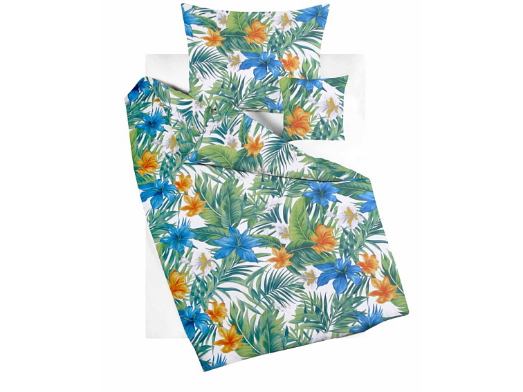 Bavlnené obliečky Tropical - modré