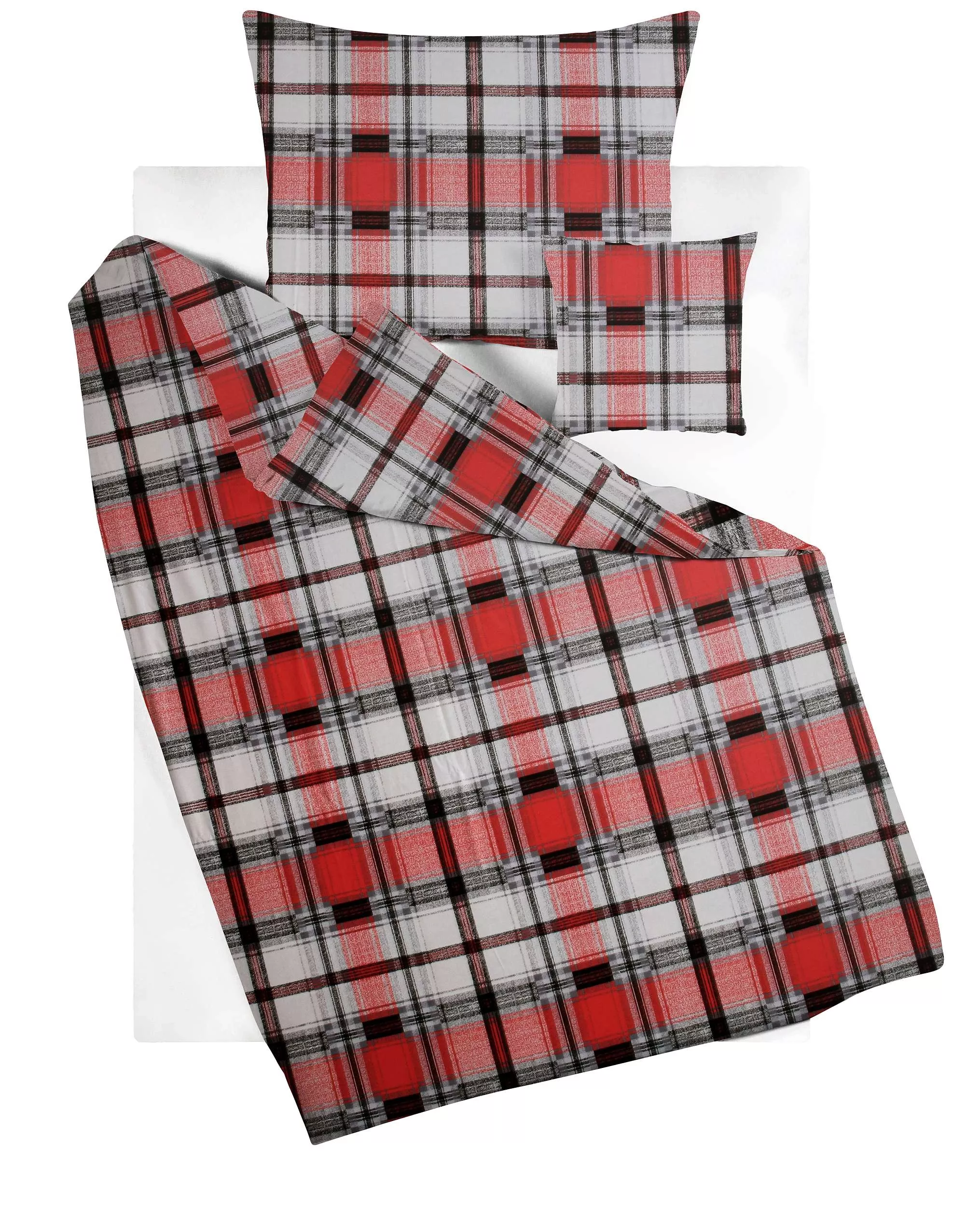 Bavlnené obliečky Kocka - červená