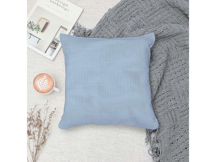 Mušelínová obliečka na vankúšik Sky blue