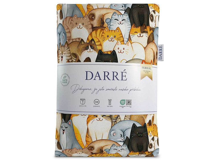 Bavlnené obliečky Mačky