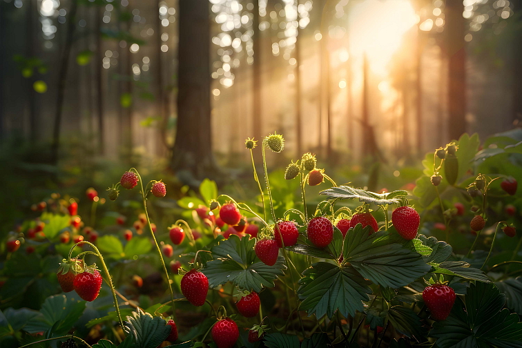 Obliečka na vankúš Jahody od Darré