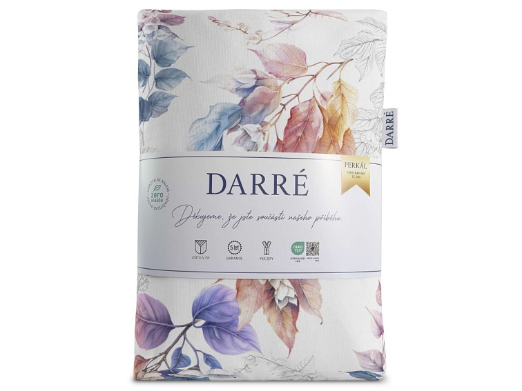 Bavlnené obliečky Kvetinový dotyk nebesky modré - duo