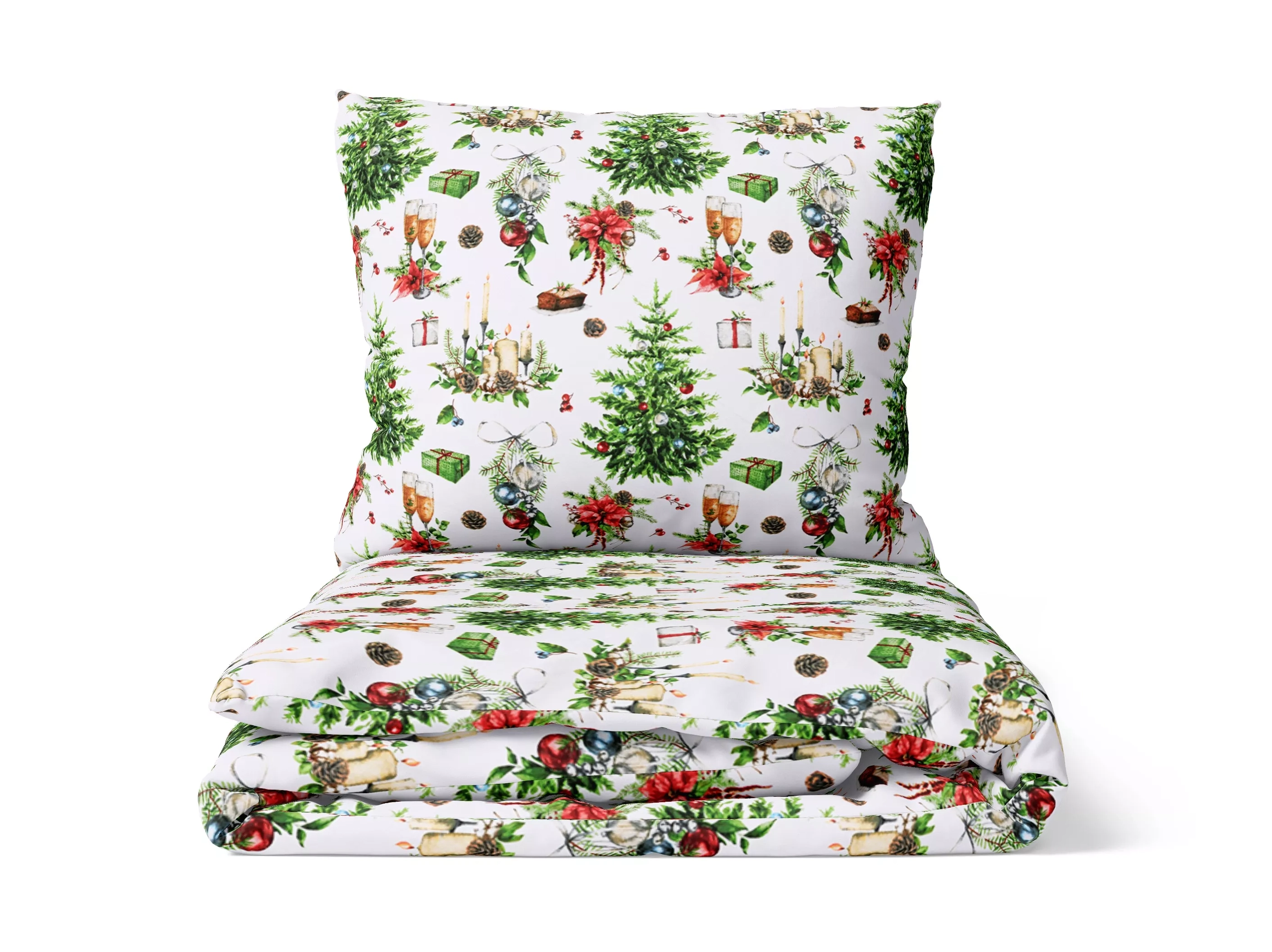 Bavlnené obliečky Vianočné posedenie