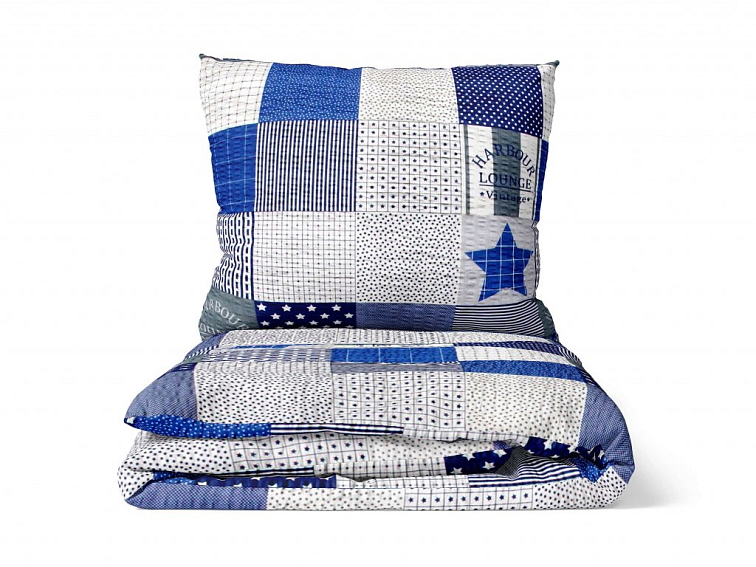 Krepové obliečky Trivento - svetlo modré