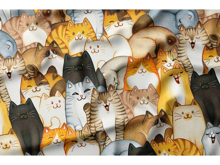 Bavlnené obliečky Mačky