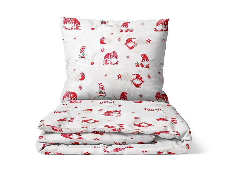 Bavlnené posteľné prádlo Vianoční škriatkovia
