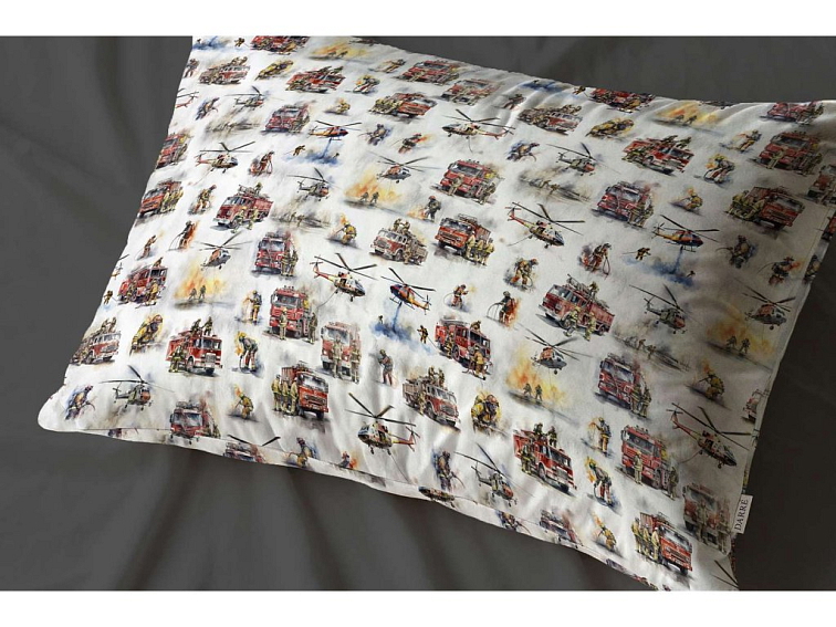 Bavlnené obliečky Hasiči zasahujú