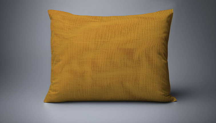 Mušelínová obliečka na vankúšik Mustard