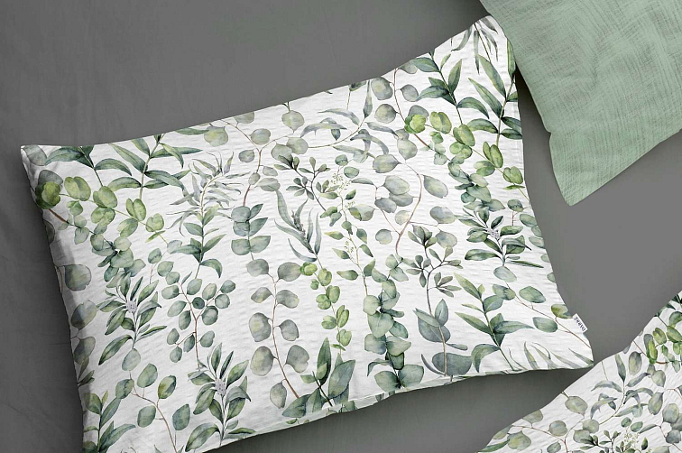 Krepové obliečky Listy eukalyptu