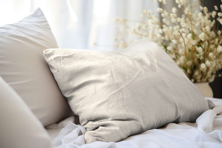 Mušelínová obliečka na vankúšik Natural