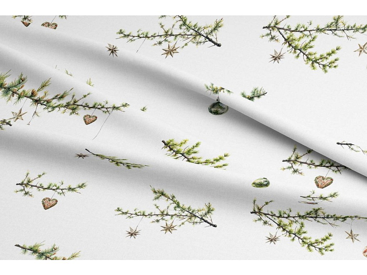 Bavlnené obliečky Vianočné vetvičky