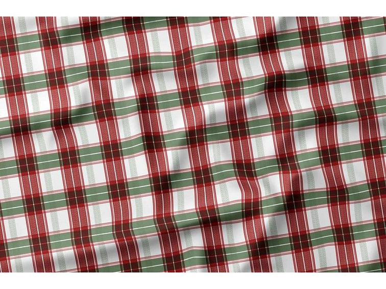 Bavlnené obliečky Kocka - červenozelené