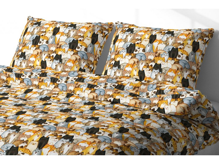 Bavlnené obliečky Mačky