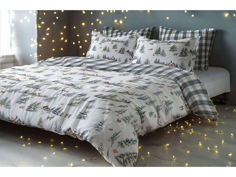 Bavlnené obliečky Vianoce na horách