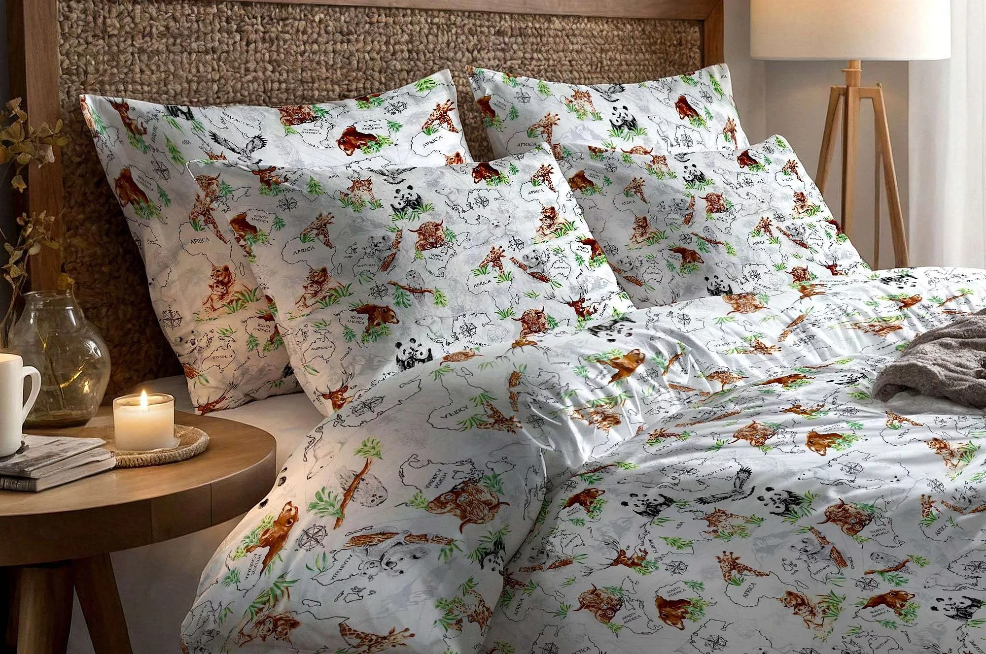 Bavlnené obliečky Svet zvierat