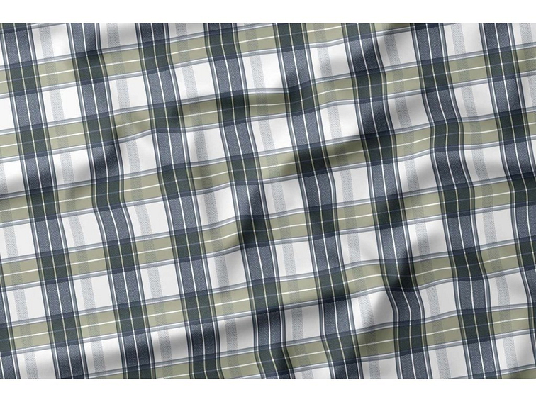 Bavlnené obliečky Kocka - modrozelené