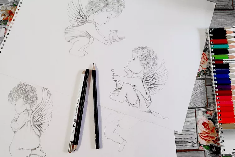 Bavlnené obliečky Anjeli od Darré