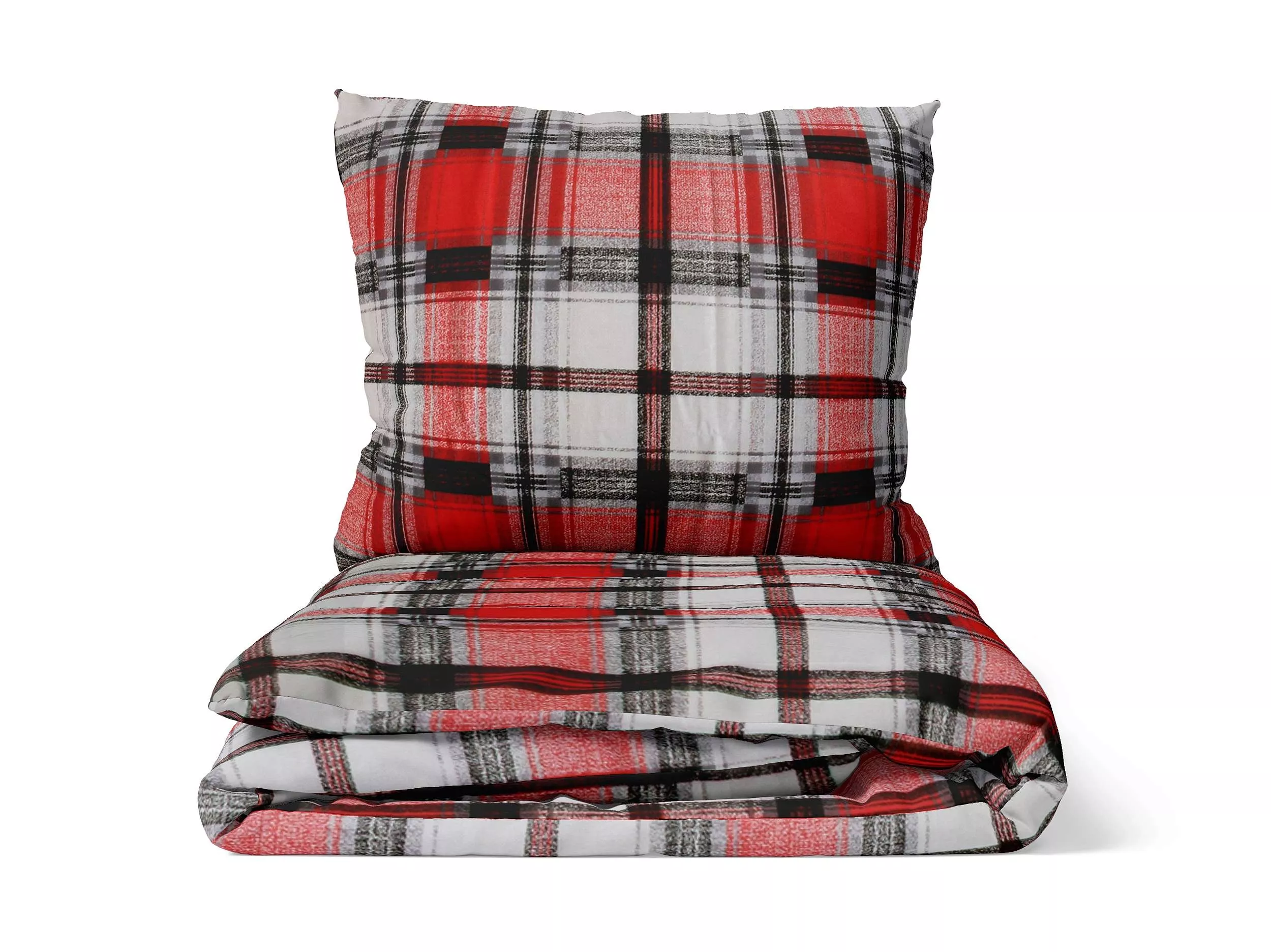 Bavlnené obliečky Kocka - červená