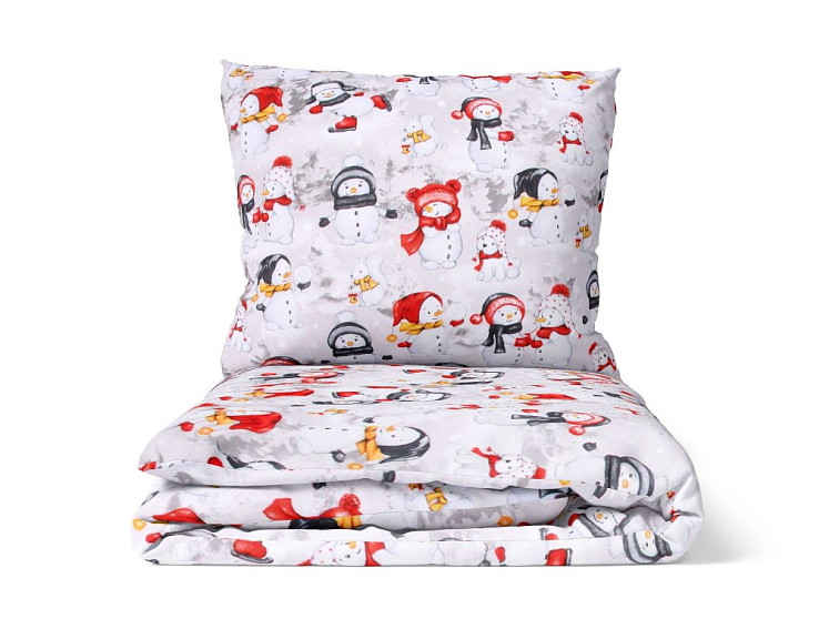Bavlnené obliečky Snehuliaci