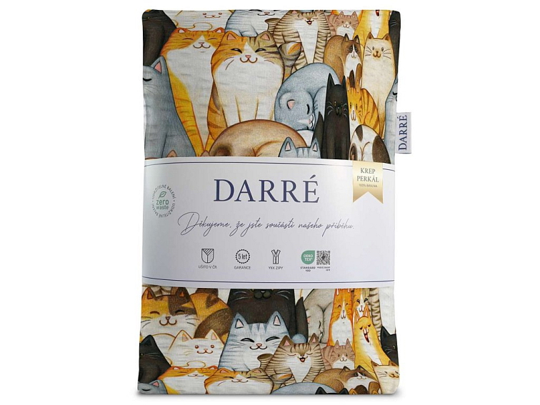 Krepové obliečky Mačky