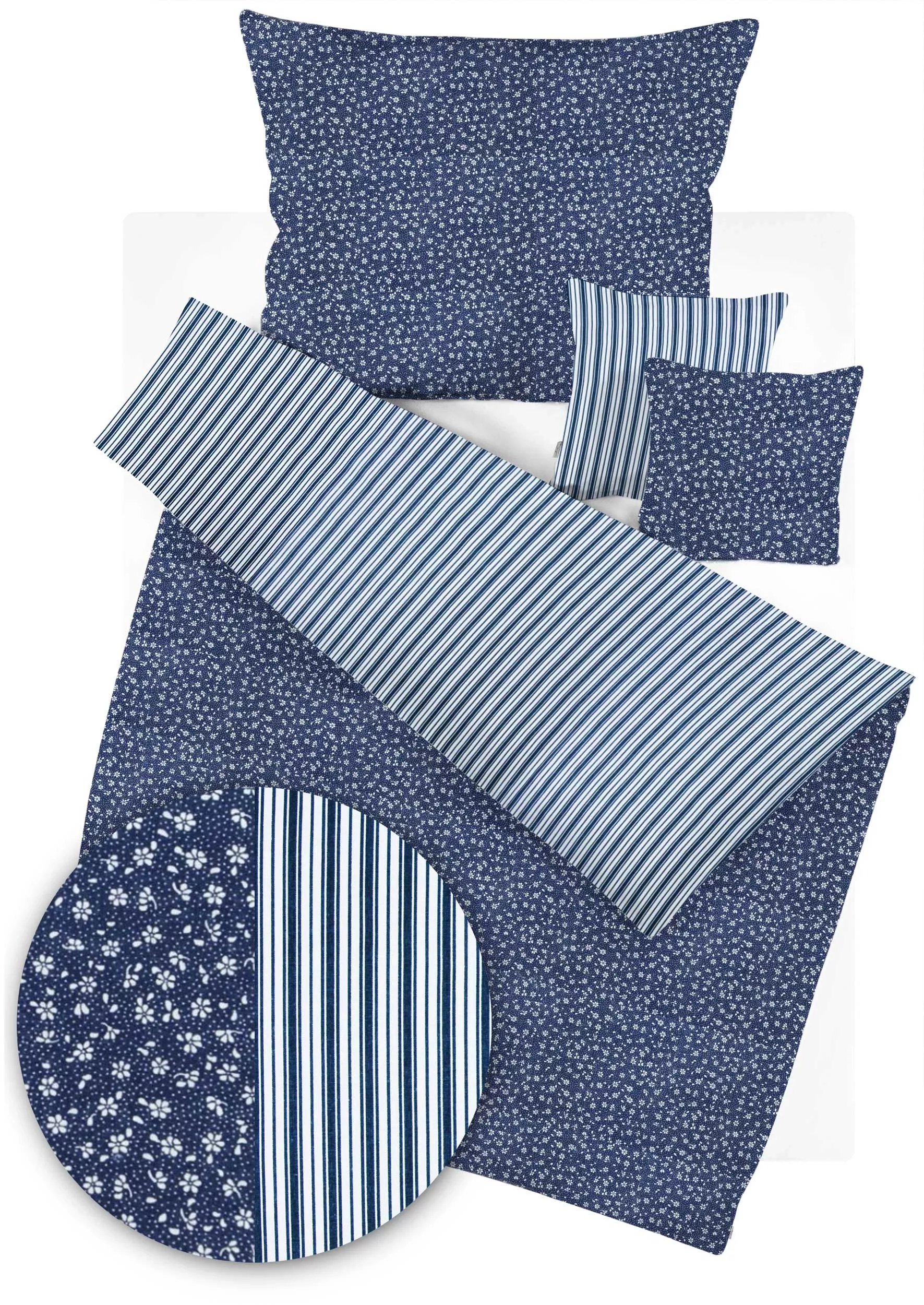 Bavlnené obliečky Vidiecky sen - modré