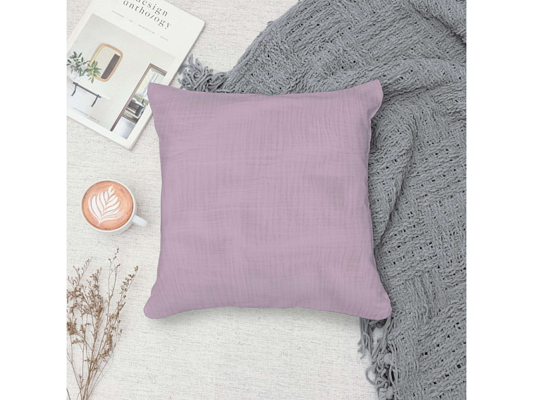 Mušelínová obliečka na vankúšik Old rosa