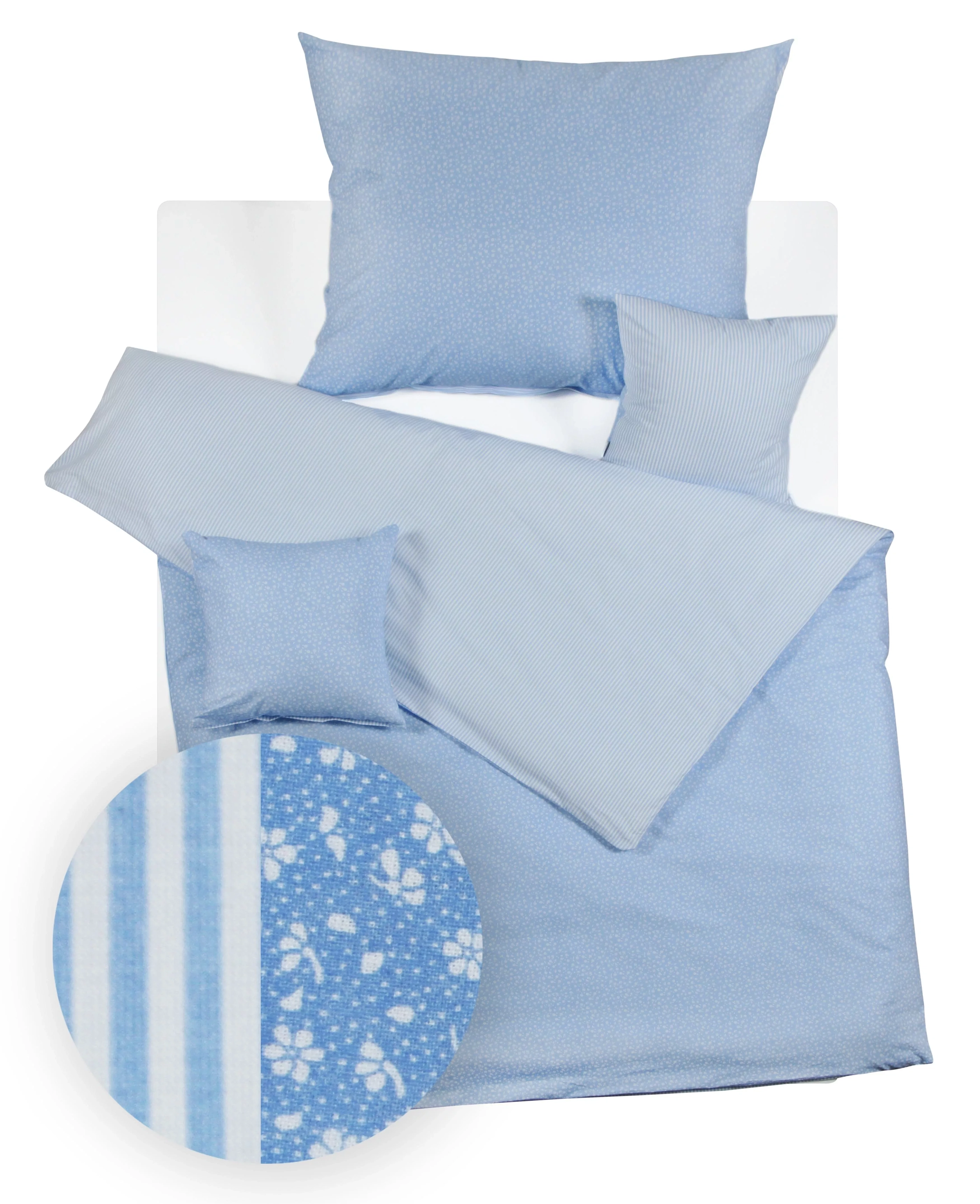Bavlnené obliečky Vidiecky sen - svetlo modré