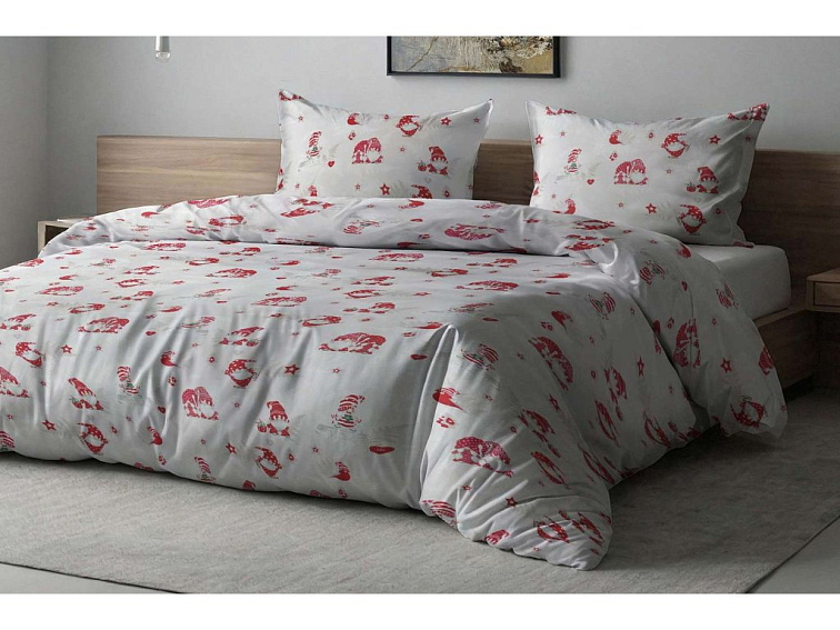 Bavlnené posteľné prádlo Vianoční škriatkovia
