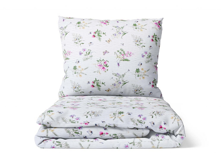 Krepové obliečky Kúzlo byliniek - biela