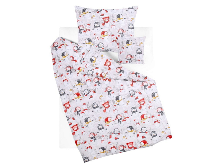 Bavlnené obliečky Snehuliaci