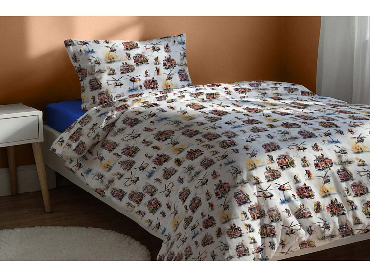 Bavlnené obliečky Hasiči zasahujú