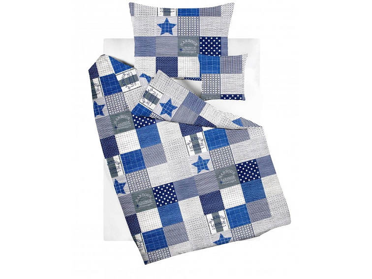 Krepové obliečky Trivento - svetlo modré