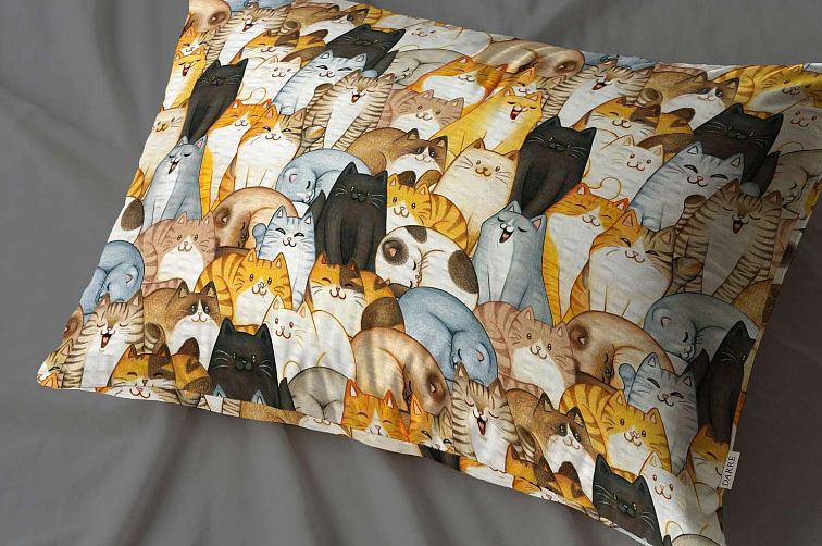 Krepové obliečky Mačky