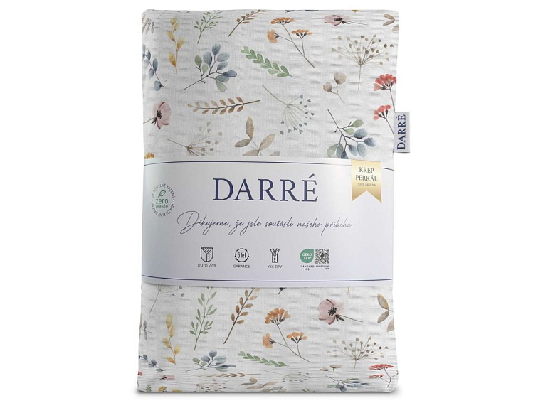 Krepové obliečky Farebný kvietok