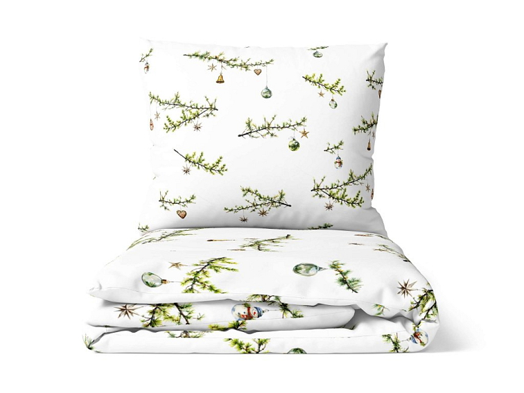 Bavlnené obliečky Vianočné vetvičky