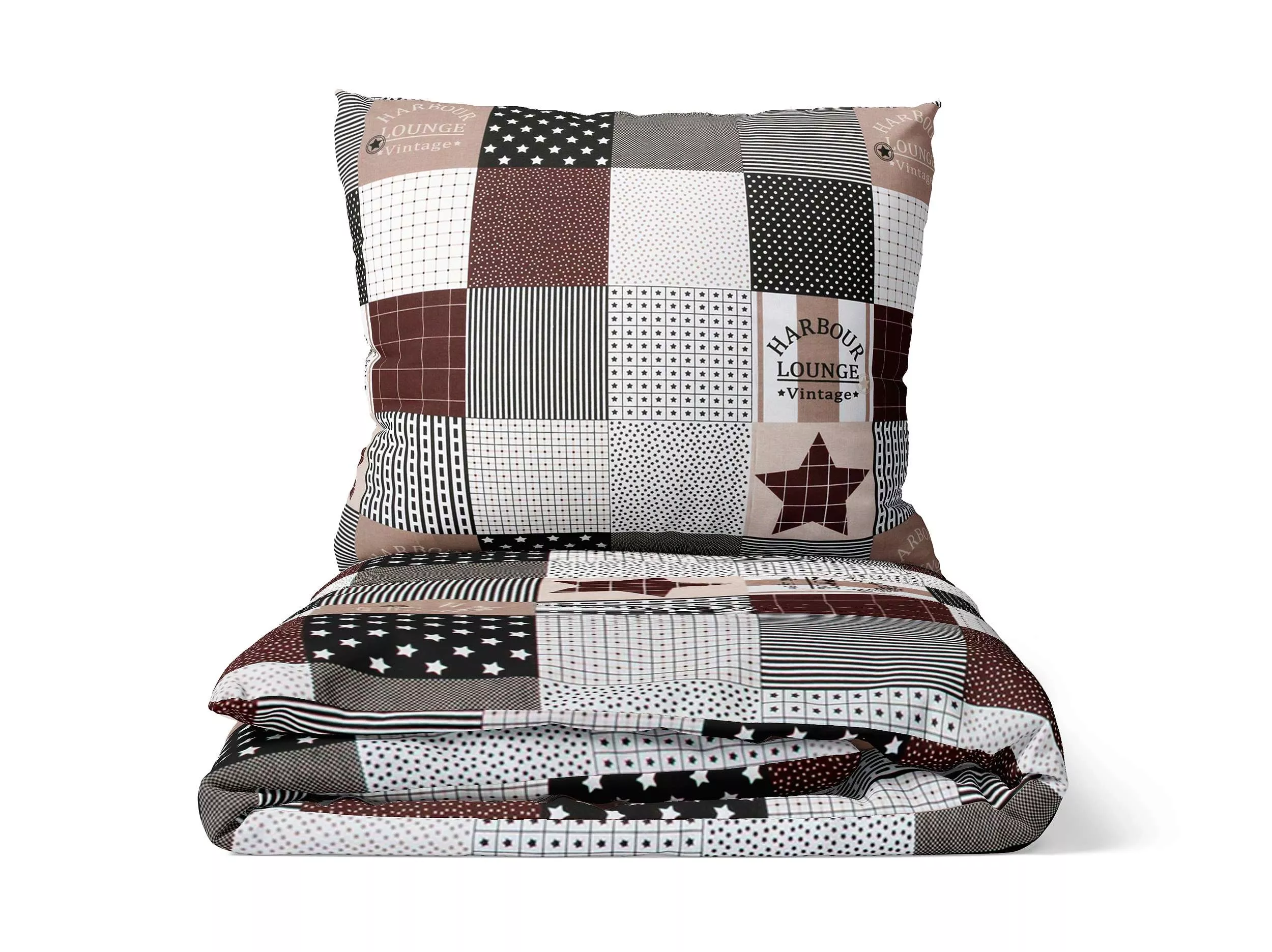 Bavlnené obliečky Trivento - hnedé