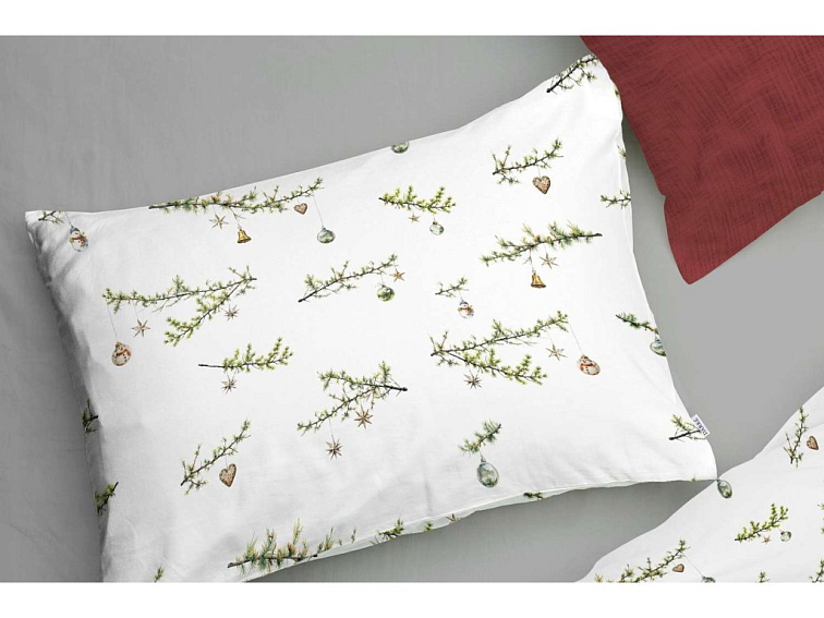 Bavlnené obliečky Vianočné vetvičky