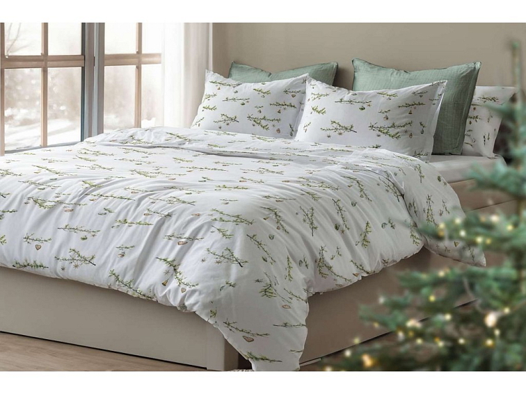 Bavlnené obliečky Vianočné vetvičky