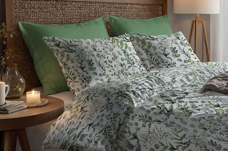 Krepové obliečky Listy eukalyptu