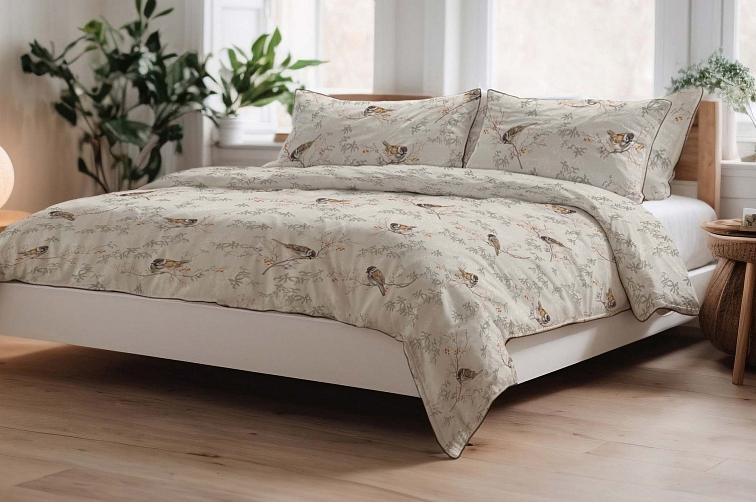 Bavlnené obliečky Vtáčia harmónia od Darré