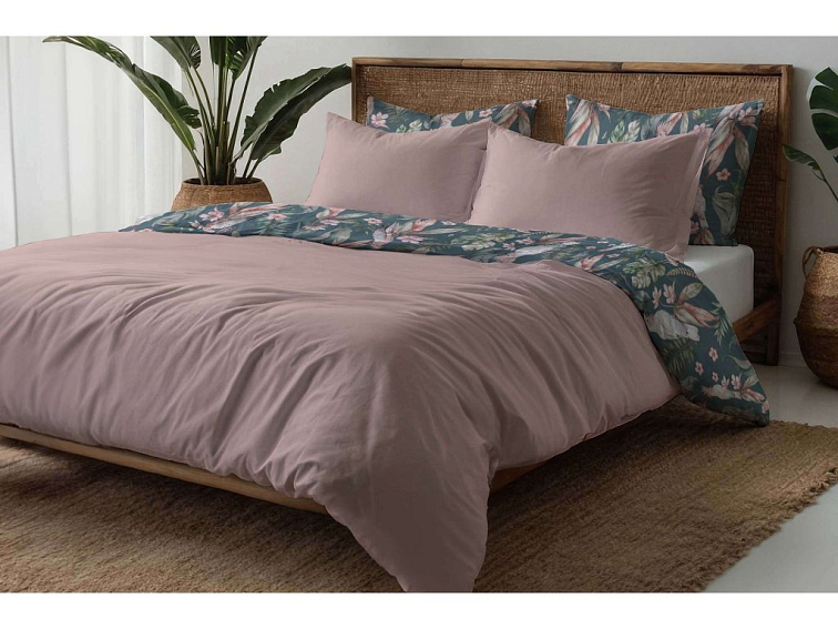 Bavlnené obliečky Tropický vánok staroružovej - duo