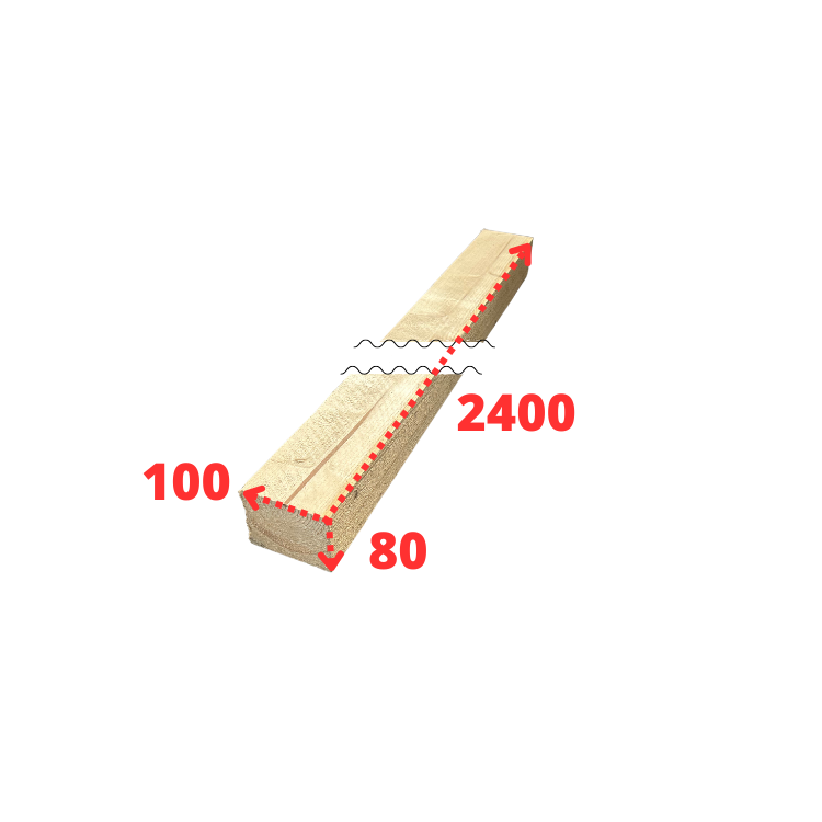 Podkladový hranol 100x80x2400 mm