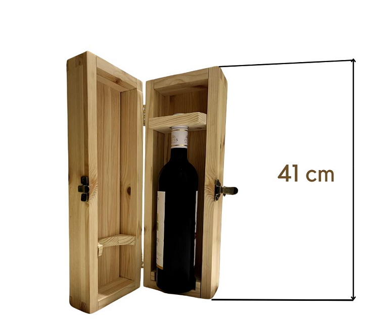 Darčeková bedňa na víno - tmavá