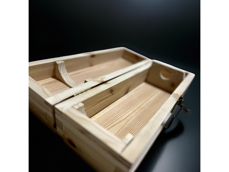 Drevená darčeková krabička na víno