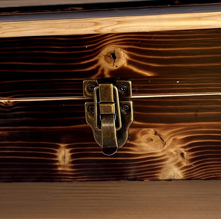 Darčeková bedňa na víno - tmavá