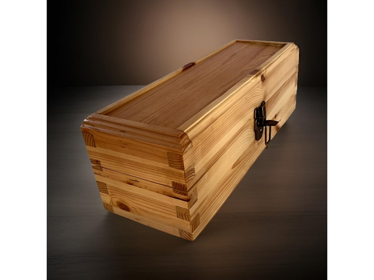 Drevená darčeková krabička na víno