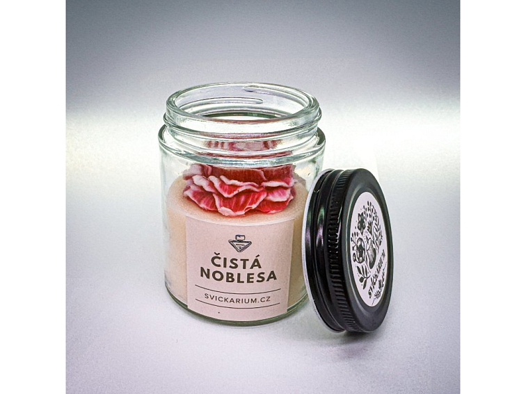 Vonná svíčka ve skle - ČISTÁ NOBLESA (190g)